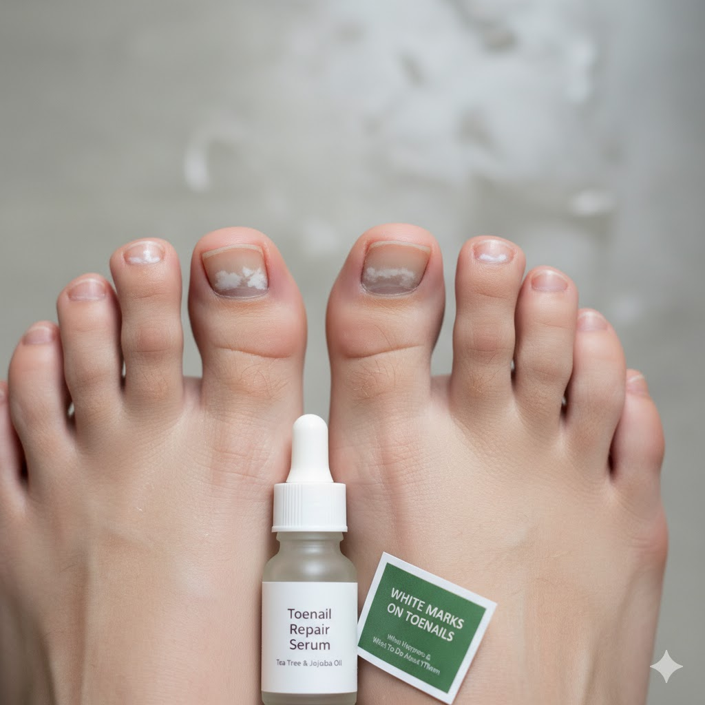 White Marks on Toenails